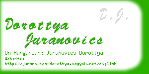 dorottya juranovics business card